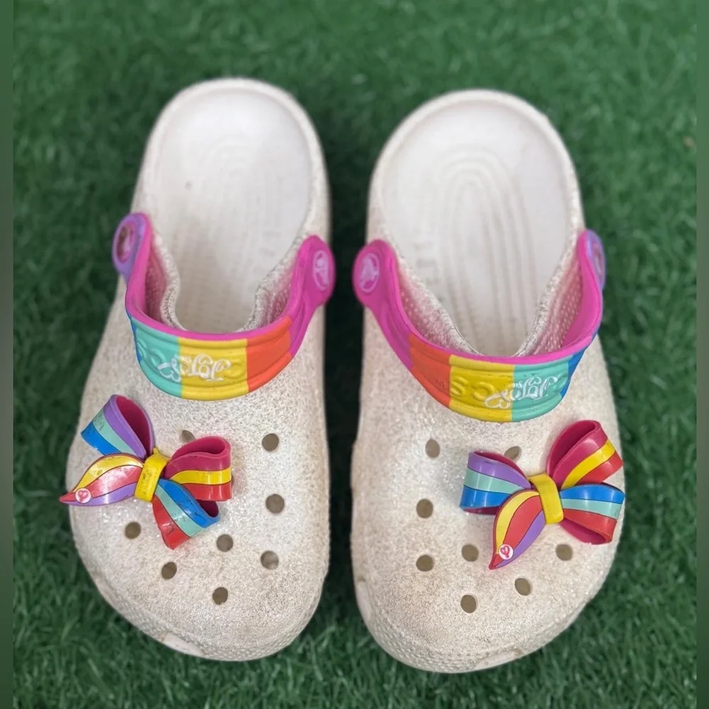 Crocs Colorful Kids Clogs with Bows J-1